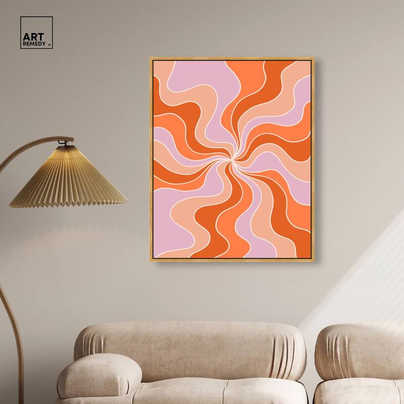 Carnaval Retro Curves II Canvas by Art Remedy