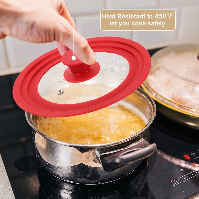 1 Pcs Universal Lid for Pot Pans Cookware