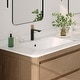 preview thumbnail 8 of 9, 24.5" W x 16.5" D White Rectangular Undermount Bathroom Sink - 24.5 " x 16.5" x 6.5"