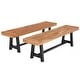 preview thumbnail 4 of 25, Sophia & William 2/3-Piece Wooden Garden Benches with or without the Wooden Garden Table