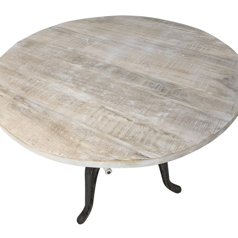 Height Adjustable Table with Natural Driftwood Top - 36"