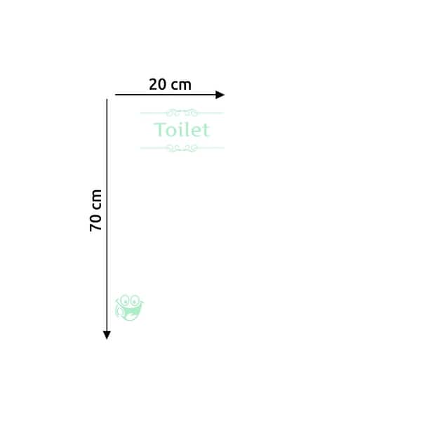 Walplus Peel and Stick Wall Stickers Glow In The Dark Toilet Smile