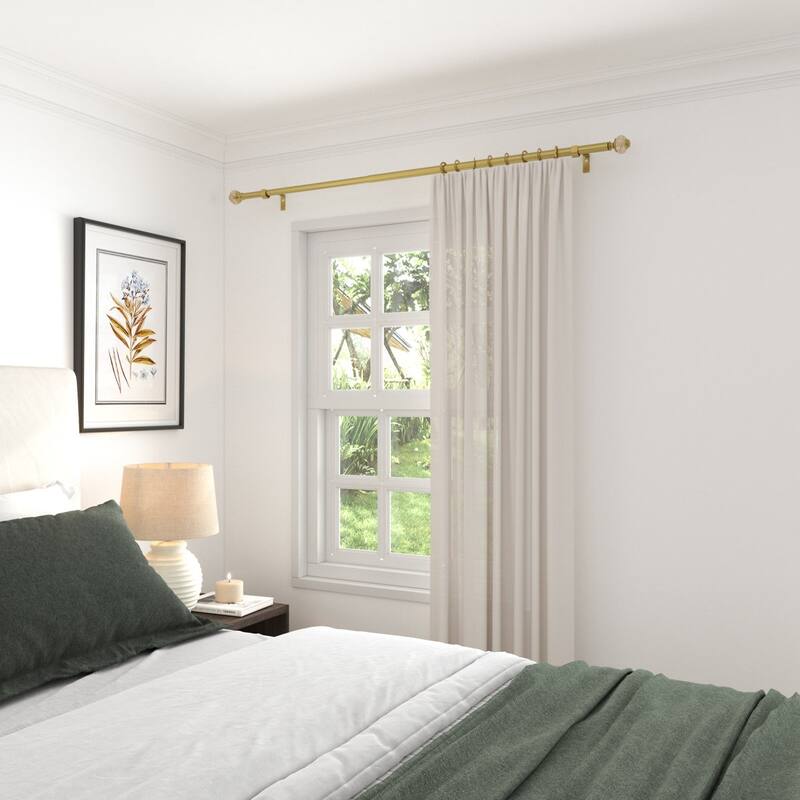 Acroma Luxury Spherical Gold Curtain Rod