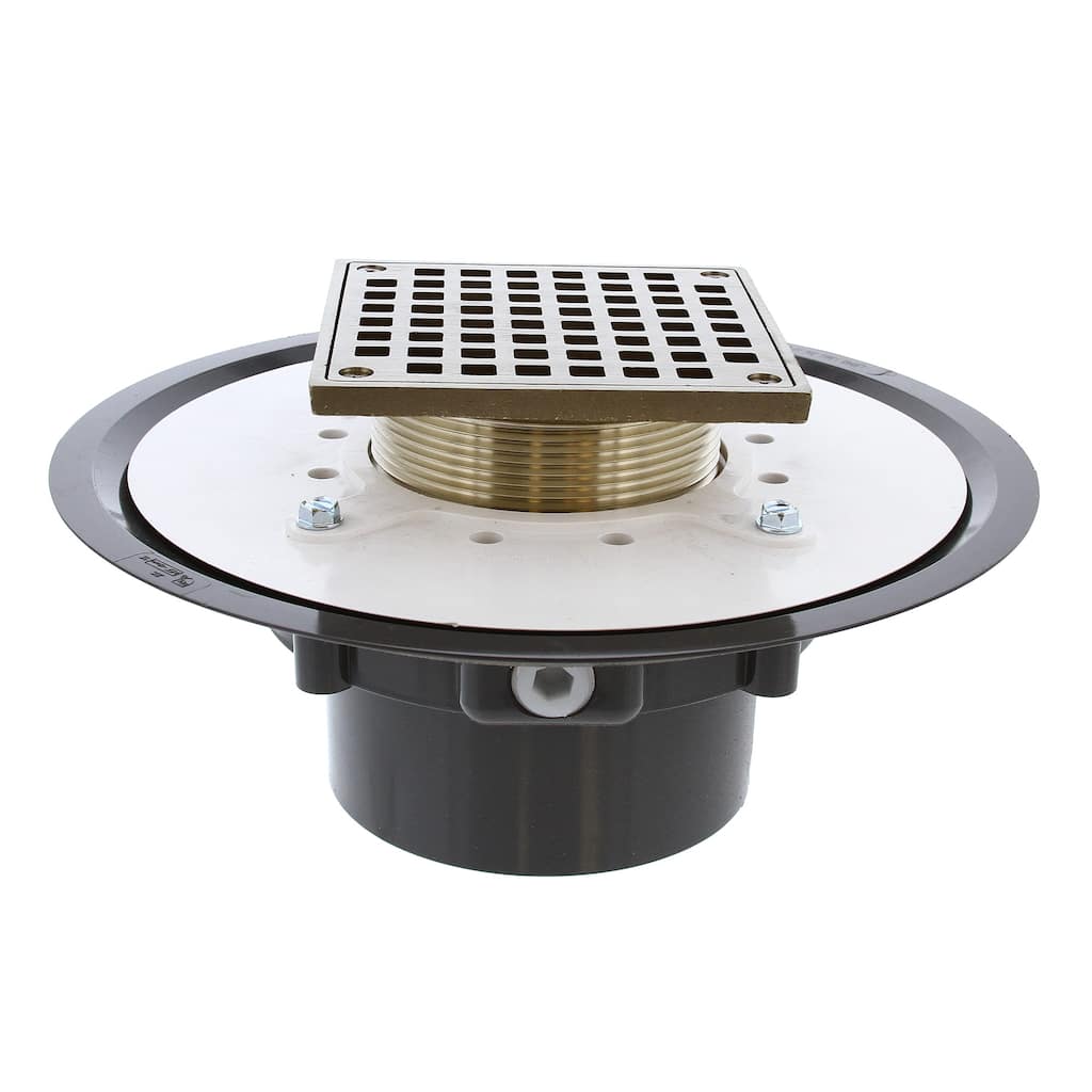 Jones Stephens D50074 4" PVC Square Floor Drain