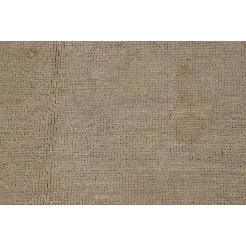 Oushak Turkish Area Rug Vegetable Dye Handmade Wool Carpet - 9'3"x 12'2"