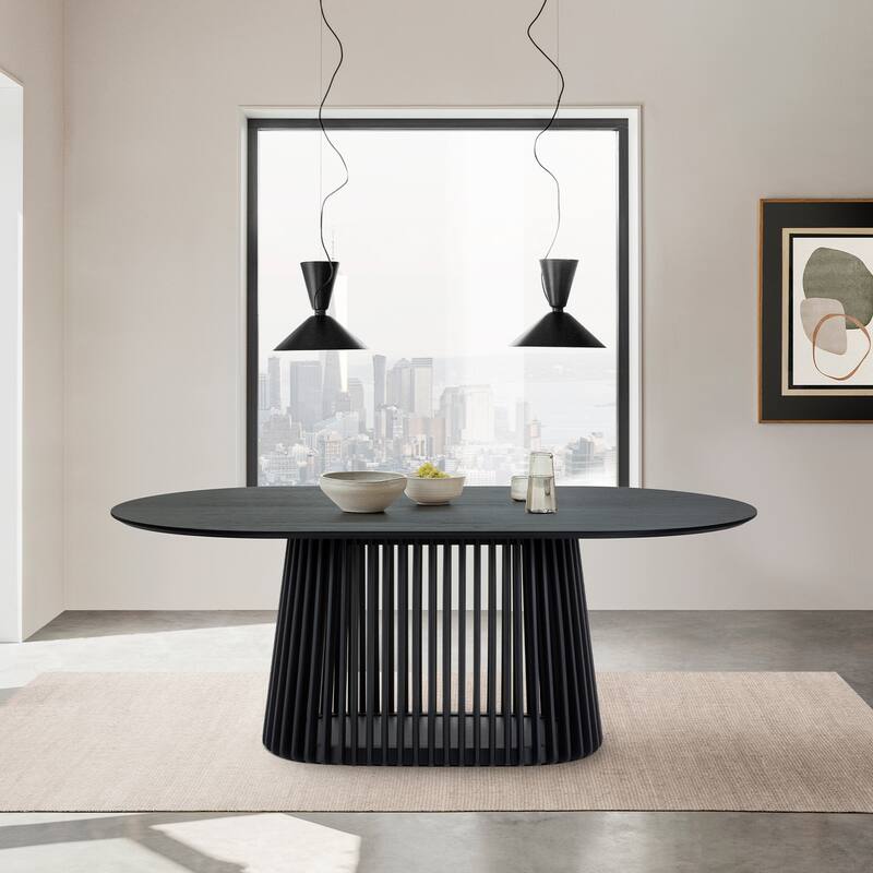 Pasadena Echo 6 Piece Oval Dining Set with Buffet