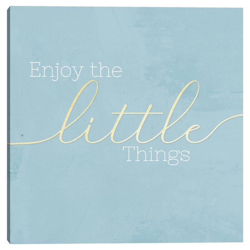 Enjoy the Little Things by CAD Designs Canvas Art Print
