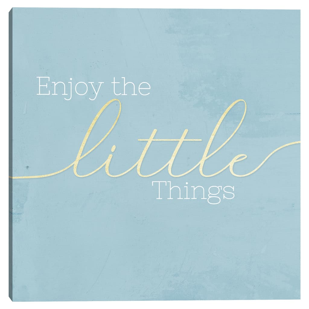 Enjoy the Little Things by CAD Designs Canvas Art Print