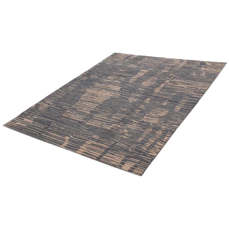 ECARPETGALLERY Hand-knotted Tangier Grey Wool Rug - 7'10 x 9'10