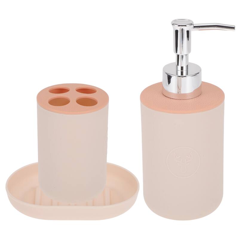 1 Set Durable Round Bathroom Accessories Kit for Bathroom