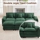 preview thumbnail 14 of 109, Modular Cloud Chenille Sectional Sofa with Ottomans, Deep Seat Convertible L-Shaped or U-Shaped Couch