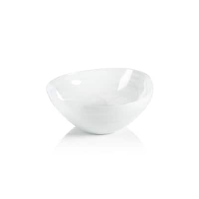 Reneta Alabaster Glass Bowls, Set of 6 - 9.75" x 4.25"