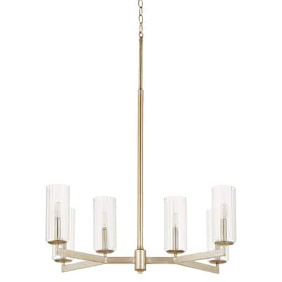 Quorum International 674-6 Merrick 6 Light 28" Wide Linear Chandelier