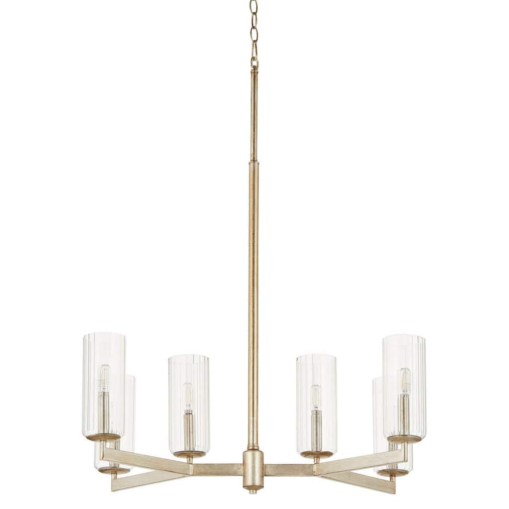 Quorum International 674-6 Merrick 6 Light 28" Wide Linear Chandelier