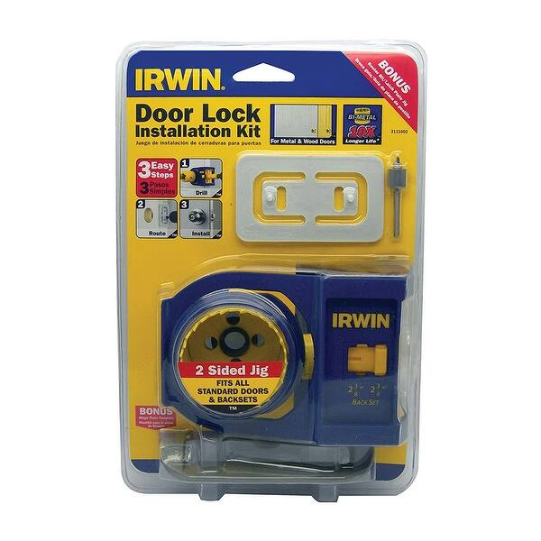 Irwin Tools 3111002 BiMetal Door Lock Installation Kit For Metal