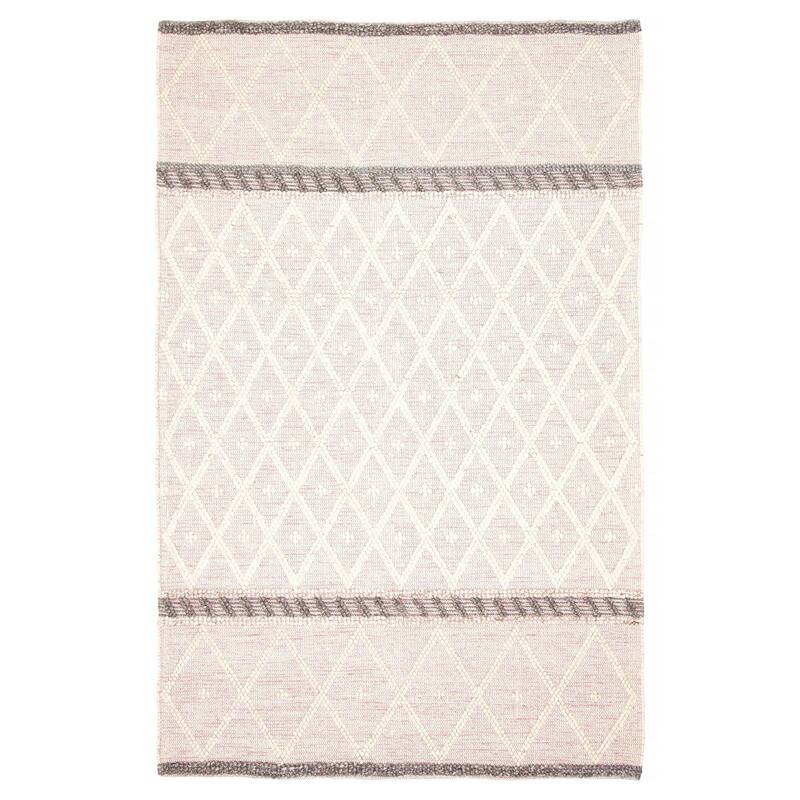 ECARPETGALLERY Braid weave Sienna Cream Wool Rug - 6'1 x 9'4 - Cream - 6'1 x 9'4