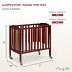 preview thumbnail 2 of 5, Dream On Me 3 in 1 Folding Portable Crib, Cherry
