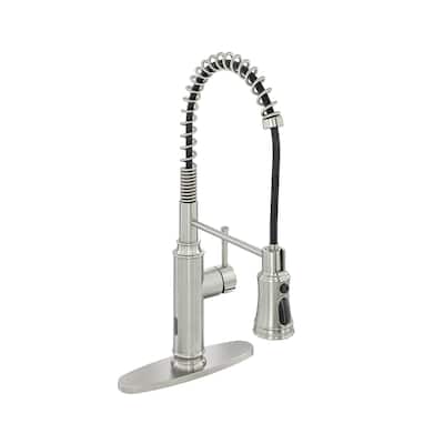 Pull Down Sprayer Kitchen Faucet with Infrared Induction Function