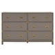 preview thumbnail 14 of 22, Kedric 6-Drawer Gold Accent Dresser by iNSPIRE Q Bold