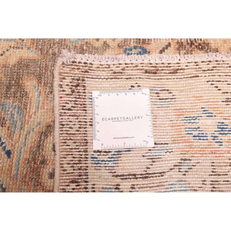 ECARPETGALLERY Hand-knotted Antalya Vintage Dark Brown Wool Rug - 3'9 x 7'7