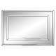 preview thumbnail 3 of 4, Allan Andrews Del Noble Silver Rectangular Mirror - 40 x 28 x 1