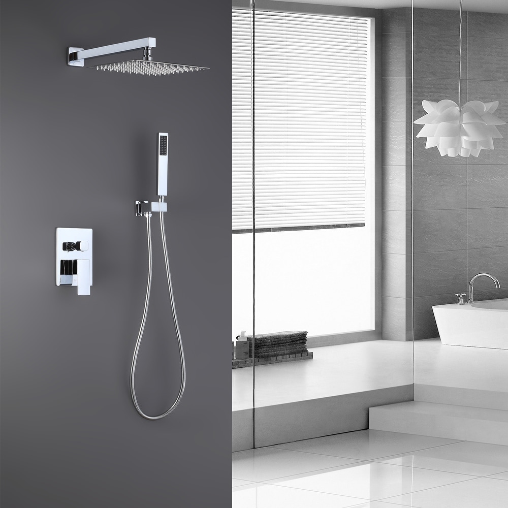 Details about   4 Inch Brown Multi-Function Rainfall Wall Mount Fixed Shower Head 