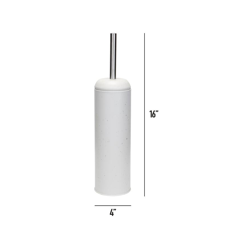 Elle Décor Speckled Design Toilet Brush & Holder in Black