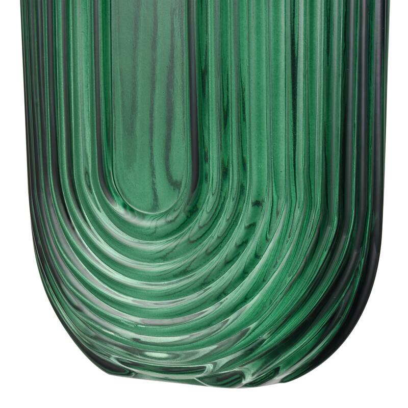 Elk Home Dare Green Finish Glass 5 Inch Wide Vase