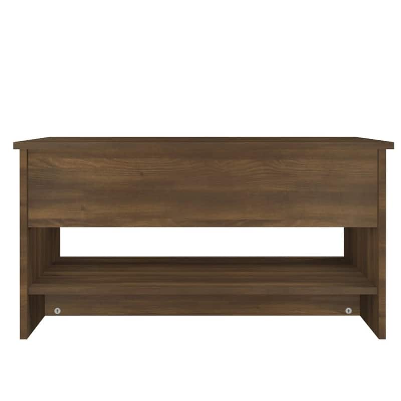 vidaXL Coffee Table Lift Top End Table Accent Side Sofa Table Engineered Wood - 31.5" x 19.7" x 16.7"