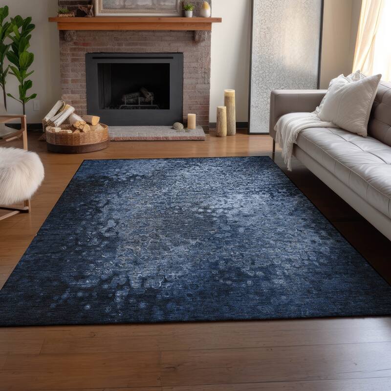 Premium Washable Super Soft Solid Imprints Mayfield Rug