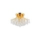 preview thumbnail 7 of 6, Fleur Illumination 6 light Gold Flush Mount