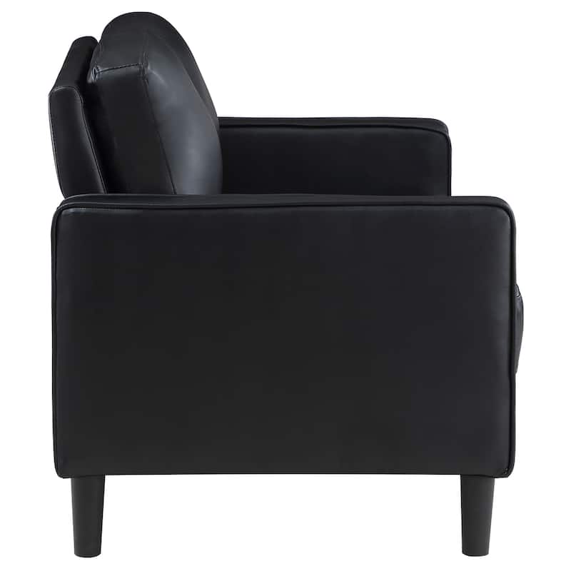 Ruth Transitional Upholstered Track Arm Loveseat