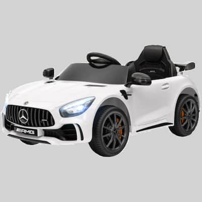 Licensed 12V Mercedes-Benz AMG GTR Kids Electric Car with Remote, Soft Start, Music, and Tail Lights