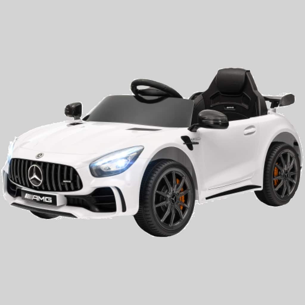 Licensed 12V Mercedes-Benz AMG GTR Kids Electric Car with Remote, Soft Start, Music, and Tail Lights