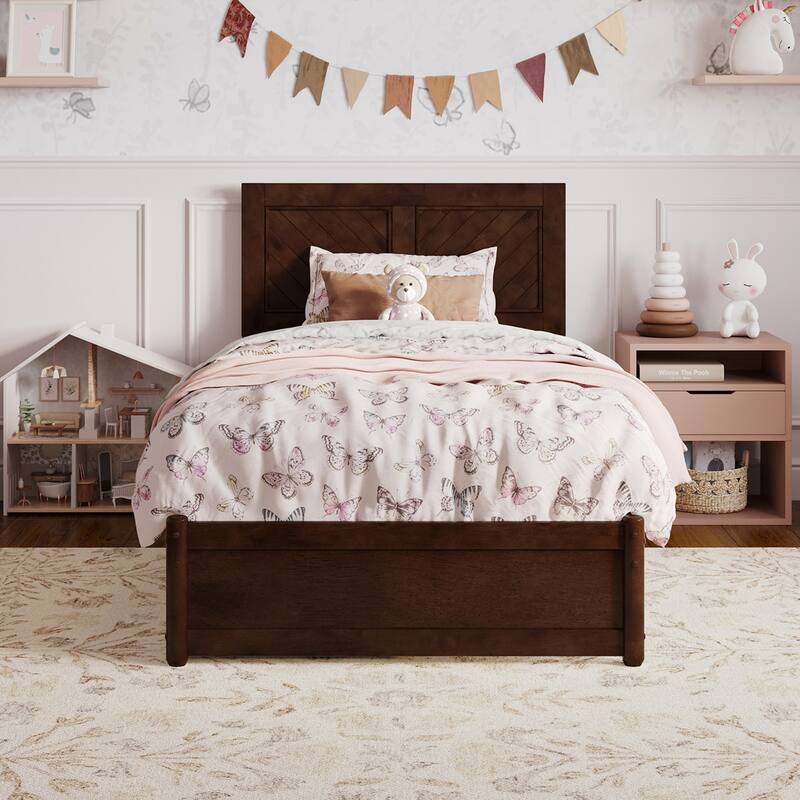 Clayton Platform Bed with Panel Footboard and Storage Drawers