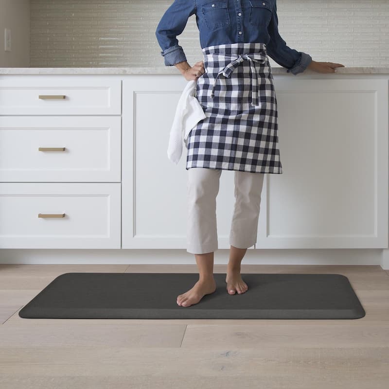 Designer Comfort Grasscloth Anti-Fatigue Kitchen Mat