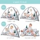 preview thumbnail 4 of 3, The Peanutshell Woodland 7-in-1 Activity Play Gym & Play Mat for Baby - Grey