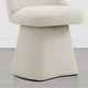 preview thumbnail 44 of 47, Anna Upholstered Swivel Armless Dining Chair for Kitchen Living Room