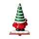 preview thumbnail 10 of 33, Glitzhome Resin Santa Snowman Penguin Gnomes with JOY Christmas Stocking Holders Mantel Ornament(Set of 3)