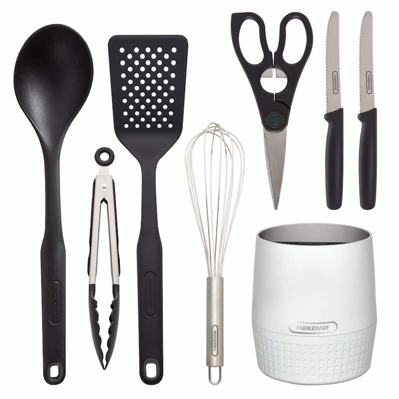 Farberware Classic Crock with Knife Holder and Tools - 13-Inch