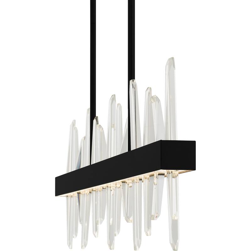 Regal Integrated LED Matte Black Island Light