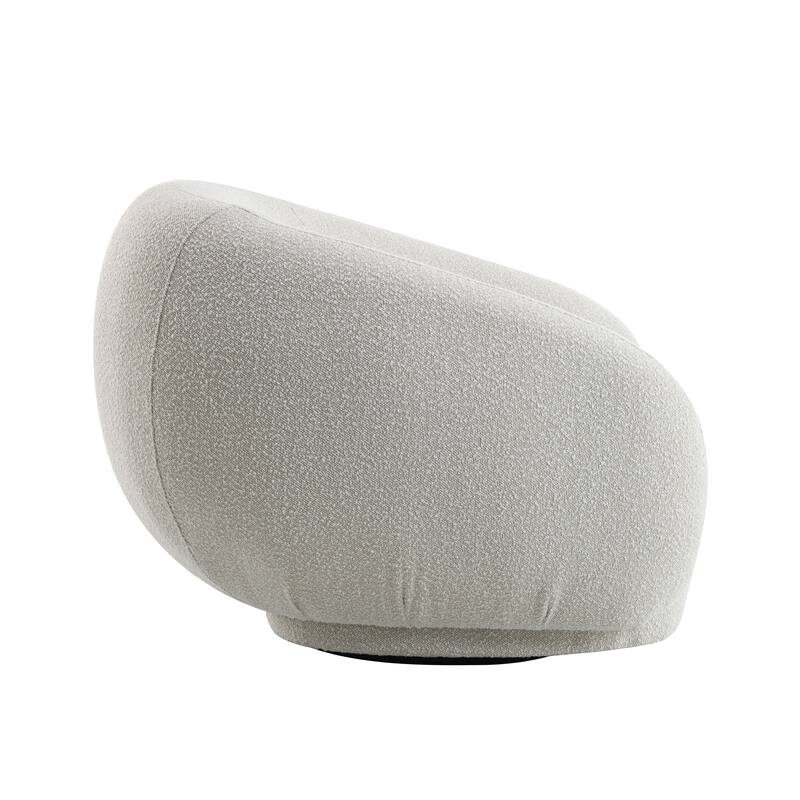 Belladona Beige Arm Chair with Swivel