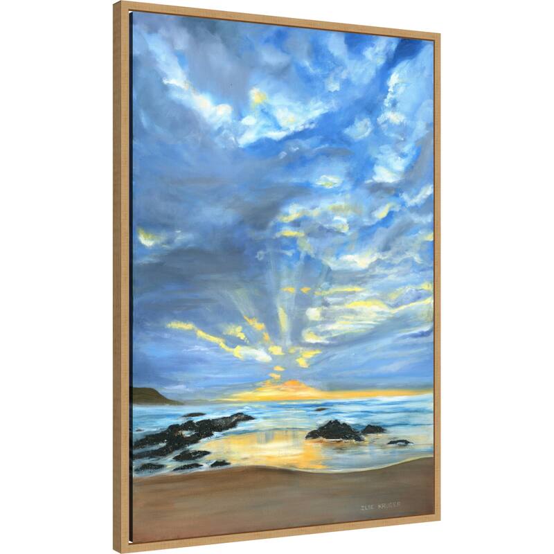 Sunset Seascape II by Ilse Kruger Framed Canvas Wall Art Print