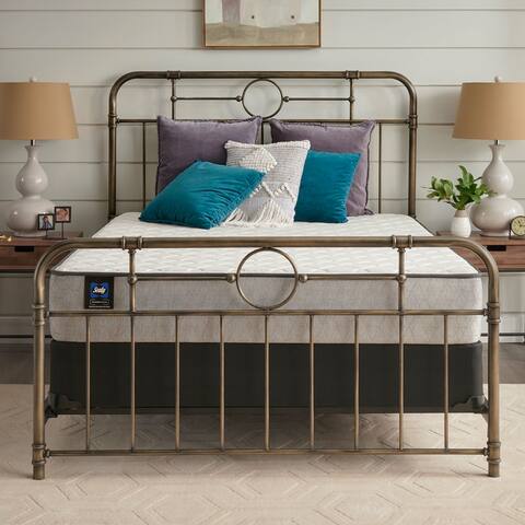 Sealy Essentials Spring Bell 10.5-inch Plush Tight Top Mattress Set