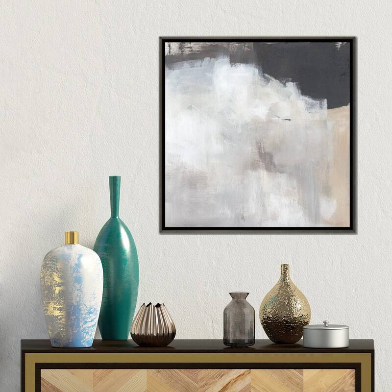 iCanvas "Neutral Abstract I" by Jennifer Paxton Parker Framed