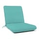preview thumbnail 35 of 44, Sunbrella Solid Fabric 1-Piece Indoor/Outdoor Club Chair Cushion, 22"W x 44"L Canvas Aruba