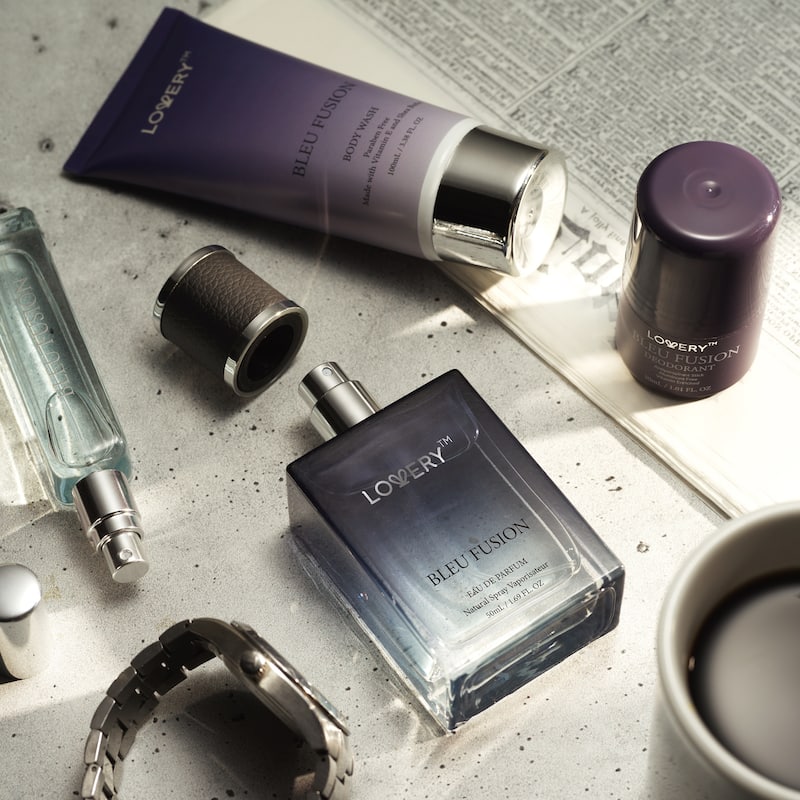 Lovery 5-Pc. Bleu Fusion Bath & Body Care Gift Set with Perfume, Cologne & More