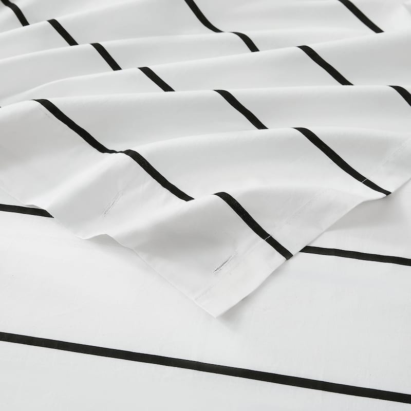 Brooklyn Loom Hayward Stripe Shower Curtain