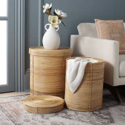 SAFAVIEH Home Collection Vali Basket Set Of 2 - 19" W x 19" D x 21" H