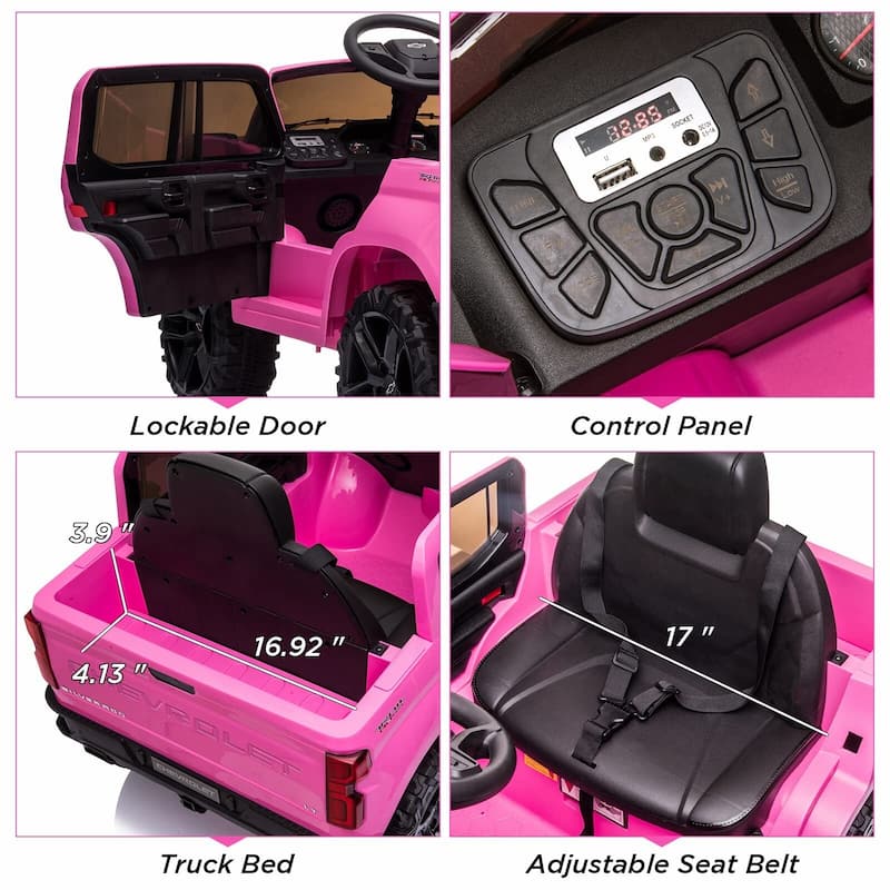 12V Kids Ride on Car , Licensed Chevrolet Silverado Kids Ride on Tuck Car